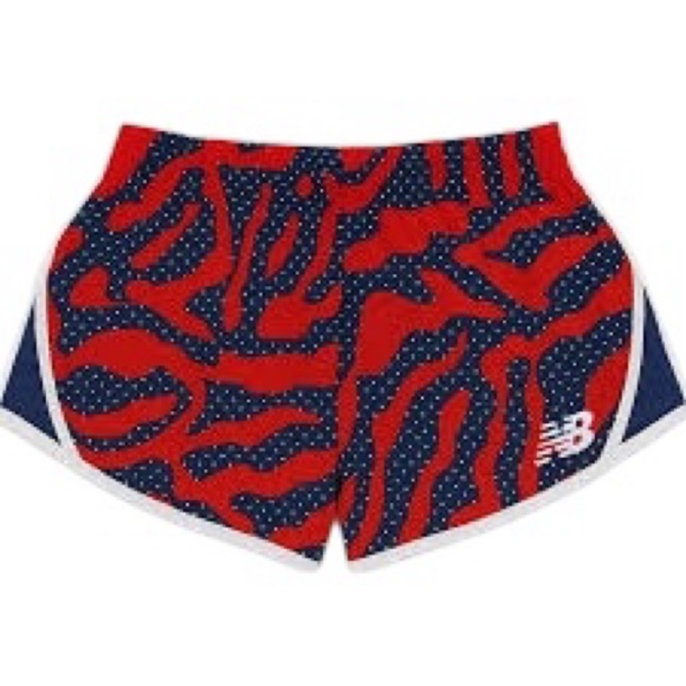 NWOT, New Balance, Accelerate 2.5” Printed Running Shorts, Size XL, Navy & Red - Picture 7 of 11